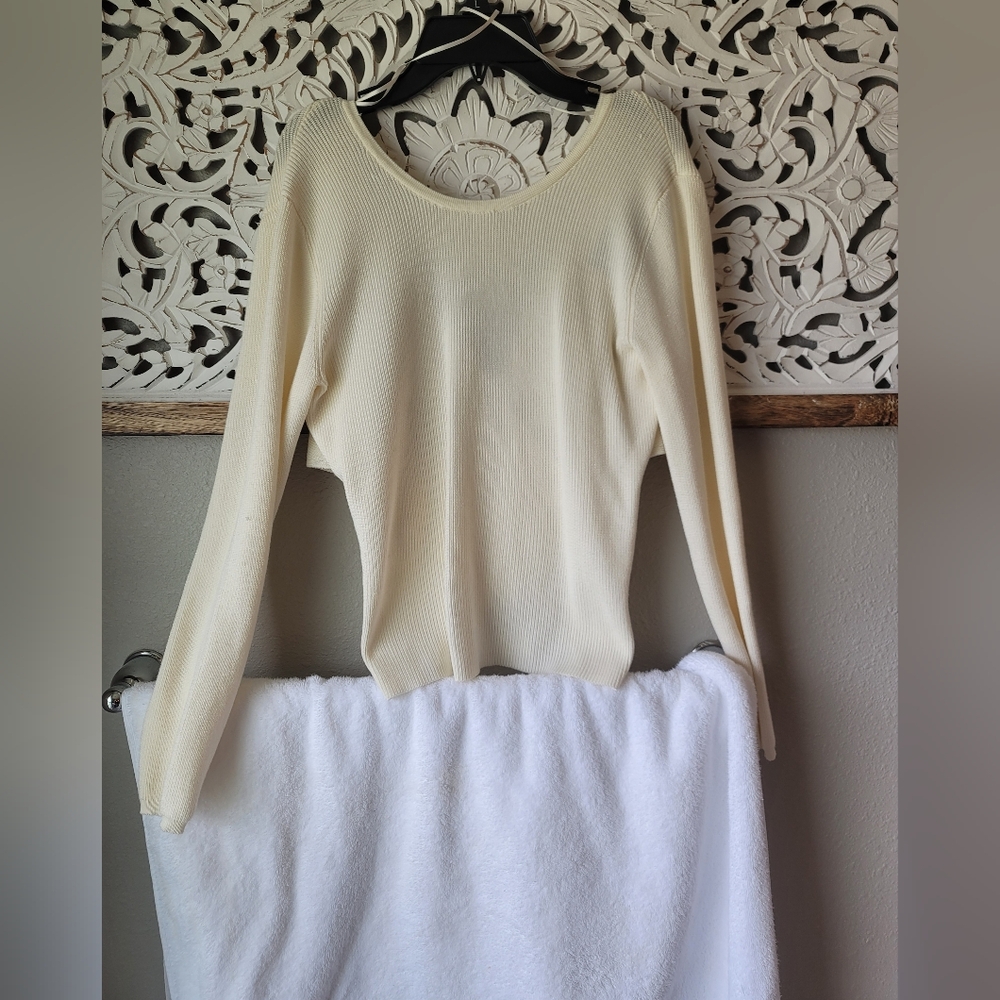 NWT Pink Rose Brand Crossback Sweater Size Small